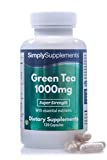 T verde 1000 mg - 120 Cpsulas - Apto para veganos - SimplySupplements