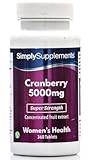 Arándanos rojos 5000mg - Apto para veganos - 360 comprimidos - Simply...
