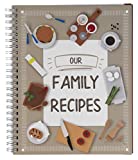 Pipilo Press - Libro de recetas en blanco Our Family Recipes (16,5 x 20,8 cm)