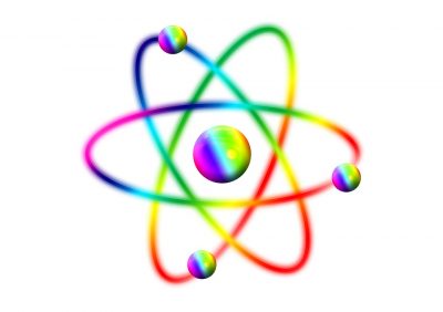 Dibujo de un átomo